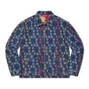 Supreme Gradient Jacquard Denim Work Jacket Blue Blue, Herr