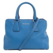 Michael Kors Pre-owned Pre-owned Laeder handvskor Blue, Dam