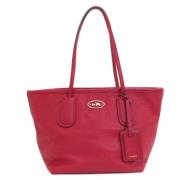 Coach Pre-owned Pre-owned Plast totevskor Red, Dam