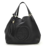 Gucci Vintage Pre-owned Laeder totevskor Black, Dam