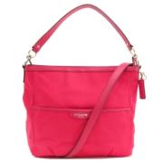 Coach Pre-owned Pre-owned Nylon axelremsvskor Pink, Dam