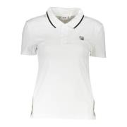 Fila Vit Polo med Kontrasterande Accenter White, Dam