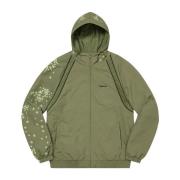 Supreme Glow-in-the-Dark Track Jacket Olive Green, Dam