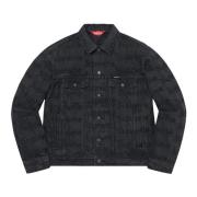 Supreme Begränsad upplaga Denim Trucker Jacket Svart Black, Herr