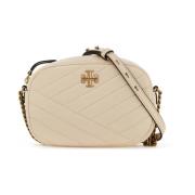 Tory Burch Chevron Small Kira Kameraväska Beige, Dam