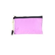 Patrizia Pepe Lila Sidenväska Pochette Dragkedja Logotyp Purple, Dam