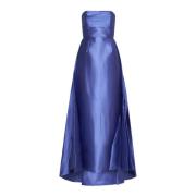 Solace London Tiffany Maxi Klänning Blue, Dam