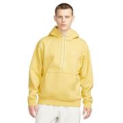 Nike Solo Swoosh Fleece Hoodie Yellow, Herr