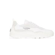 Valentino Vita Sneakers Logo Print Rund Tå White, Herr