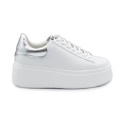 ASH Vit/Silver Läder Sneakers White, Dam