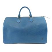 Louis Vuitton Vintage Pre-owned Laeder handvskor Blue, Dam