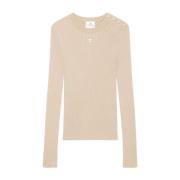 Courrèges Stiliga Sweaters Kollektion Beige, Dam