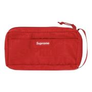 Supreme Röd Organizer Pouch Ss19 Limited Edition Red, Unisex