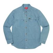 Supreme Begränsad upplaga Snap Work Shirt Denim Blue, Herr