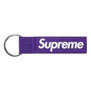 Supreme Lila Webbing Nyckelring Begränsad Upplaga Purple, Unisex