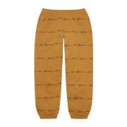 Supreme Script Stripe Sweatpant Dark Mustard Yellow, Herr