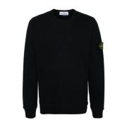 Stone Island Blå Crew Neck Tröja Blue, Herr