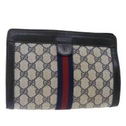 Gucci Vintage Pre-owned Laeder kuvertvskor Beige, Dam