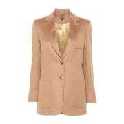 Max Mara Beige Kamelhår Jacka Beige, Dam