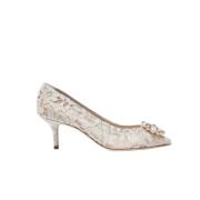 Dolce & Gabbana Vita Taormina Pumps med Kristaller Beige, Dam