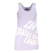 Cavalli Class Elegant Lila Tank Top Purple, Dam