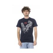 Cavalli Class Logo Print Kortärmad T-shirt Blue, Herr