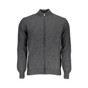 North Sails Grå Zip-Up Stickad Kofta Gray, Herr