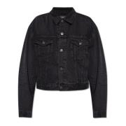 Balenciaga denimjacka Black, Dam