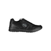 Carrera Svart Polyester Sneaker med Detaljer Black, Herr