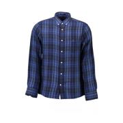 Gant Elegant Blå Button-Down Skjorta Blue, Herr