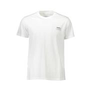 Guess Tryckt Rund Hals Kortärmad T-shirt White, Herr