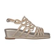 Alma EN Pena Glitter Kilklack Sandal Yellow, Dam