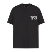 Y-3 T-shirt med tryckt logotyp Black, Unisex