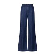 7 For All Mankind Wide Leg High-Waist Jeans Blue, Dam