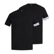 Dsquared2 Tvåpack t-shirts från Underklädeskollektionen Black, Herr