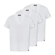 Dsquared2 Trepack t-shirts från 'Underwear' kollektionen White, Herr