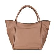 Abro Stilren Shopper Väska Brown, Dam