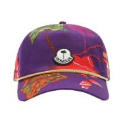 Moncler Lila Blommig Baseball Cap Multicolor, Herr