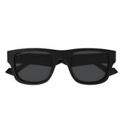 Gucci Polariserade fyrkantiga solglasögon Gg1427S 002 Black, Unisex