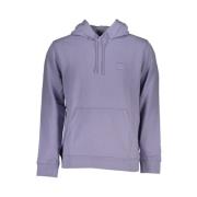 Hugo Boss Lila Bomull Huvtröja Logo Purple, Herr