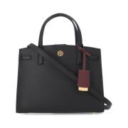 Tory Burch Elegant Läder Robinson Väska Black, Dam