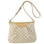 Louis Vuitton Vintage Pre-owned Tyg axelremsvskor Beige, Dam