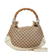 Gucci Vintage Pre-owned Canvas gucci-vskor Beige, Dam