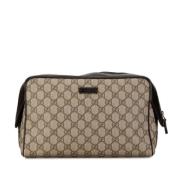 Gucci Vintage Pre-owned Canvas gucci-vskor Beige, Dam