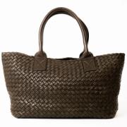 Bottega Veneta Vintage Pre-owned Laeder totevskor Brown, Dam