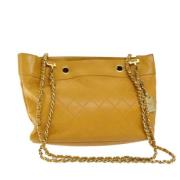 Chanel Vintage Pre-owned Laeder chanel-vskor Yellow, Dam