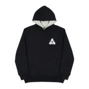 Palace Begränsad upplaga Reverso Hoodie Svart/Grå Black, Herr