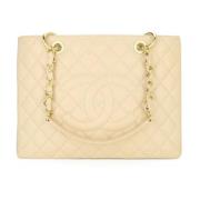 Chanel Vintage Pre-owned Laeder totevskor Yellow, Dam