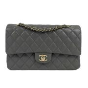 Chanel Vintage Pre-owned Laeder crossbodyvskor Gray, Dam