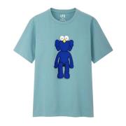 Kaws Blå BFF Tee Limited Edition Blue, Herr